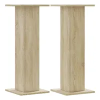 VidaXL Lautsprecherständer 2Stk. Sonoma-Eiche Holzwerkstoff