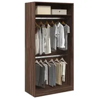 VidaXL Kleiderschrank Braun Eiche-Optik 100x50x200 cm Holzwerkstoff