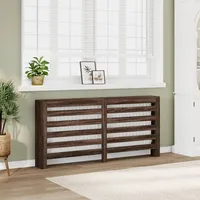 VidaXL Heizkörperverkleidung Braun Eiche 175x20x82 cm Holzwerkstoff