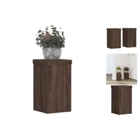 VidaXL Pflanzenständer 2 Stk. Braun Eiche 10x10x18 cm Holzwerkstoff