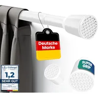 LOBUX LOBUX® - Gardinenstange ohne bohren [weiß, 210-300cm] –