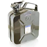 BITUXX Stahl Benzinkanister Kraftstoffkanister Kanister UN Zulassung (5 Liter)