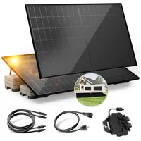 Solakon Balkonkraftwerk 900W 800W Solaranlage mit Gartenhalterung Steckerfertig Komplettset