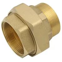 GENERAL FITTINGS - Messing Rohr Verschraubung 2 Zoll IG/AG