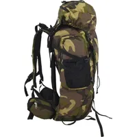 VidaXL Wanderrucksack 80 L Grün Tarnfarben