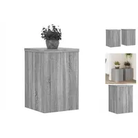 VidaXL Pflanzenständer 2 Stk. Grau Sonoma 25x25x35 cm Holzwerkstoff