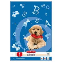 Herlitz 5x Arbeitsblock / Schreibblock / DIN A4 /
