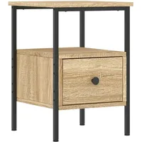 VidaXL Nachttisch Sonoma-Eiche 34x36x50 cm Holzwerkstoff