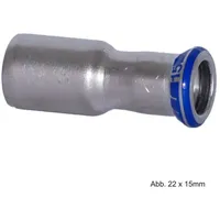 Geberit Mapress Edelstahl Reduktion mit Einschubende d 28mm, d1