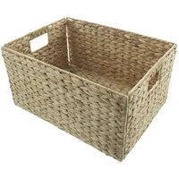 Frank Flechtwaren Allzweckkorb Aufbewahrungskorb Wasserhyazinthe groß 40x30cm faltbar