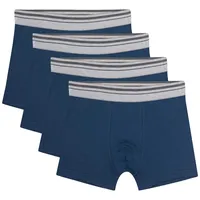 Sanetta Jungen Hipshorts, 4er Pack - Pants, Unterhose Dunkelblau/Grau