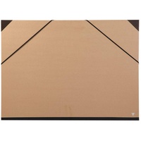 Clairefontaine 44400C Zeichenmappe Kraft mit Gummizug rücken 30 mm,