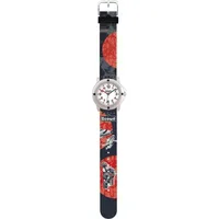 Scout Star Kids 30 mm Edelstahlgehäuse Schwarz Sportarmband Schwarz