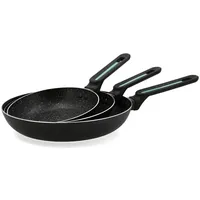 Taurus Alpatec Oasis 3-teiliges Pfannen-Set, gepresstes Aluminium, 18-22 -