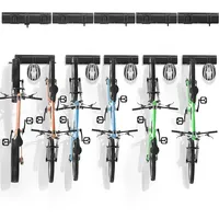 Vevor Fahrradständer, 6 Fahrradständer und 5 Helmhaken, Wandhalterung für