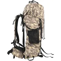 VidaXL Wanderrucksack Kamelbraun Tarnfarben 100 L Oxford-Gewebe