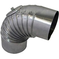 Bertrams Alu Bogen 14BG90-150KV 90°, Ø 150 x 1
