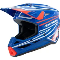 Alpinestars Sm3 Wurx Jugend - Blau/Rot/Weiß / L