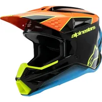 Alpinestars S-M3 Fray Jugend - Schwarz/Orange/Neon-Gelb / S