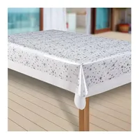 Laro Wachstuch-Tischdecke Sterne Weihnachten Weihnachts-Motive Transparent PVC Wachstischdecke Eckig