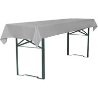 TexDeko TexDeko® Tischdecke für Bierzeltgarnitur 100x250cm, waschbar Grau