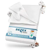 Setex Wasserdichter Molton Matratzenschutz 90 x 190 cm Weiß