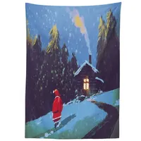 ABAKUHAUS Weihnachten Tischdecke, Weihnachtsmann im Berg, Für den Inn