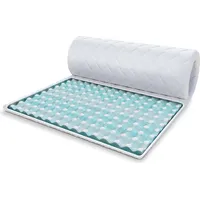 Fdm Topper 4x80x200 cm Matratzenauflage mit RavineBlue-Schaum Matratzenschoner H4