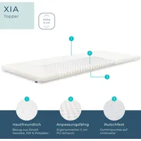 Essence sleep Matratzentopper 160x200x5 cm, elastisch, druckentlastend, atmungsaktiv und
