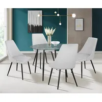 INOSIGN »Danny-Malio«, (Set, 5 tlg., Set 100 cm), Glastisch