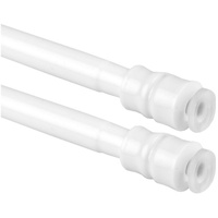 BestLivings 2er Pack Klemmstange (Weiß) Schraubtechnik ausziehbar 100-140 cm,