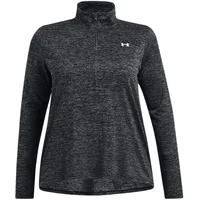 Under Armour Tech Twist 1/2-Zip Trainingsshirt Damen 001 black/white