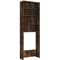 VidaXL Waschmaschinenschrank Räuchereiche 64x24x190 cm