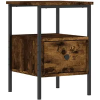 VidaXL Nachttisch Räuchereiche 34x36x50 cm Holzwerkstoff
