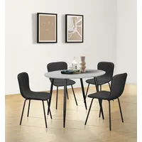 LEONIQUE Eadwine 100 x 76 x 100 cm grau