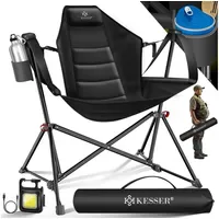 Kesser Campingstuhl Faltbar Schwarz