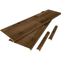 [neu.holz] Neu.holz Fussmatte, Treppenverkleidung 6er Set Bunschoten Dunkler Holzton