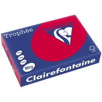 Clairefontaine Multifunktionspapier Trophée, A4, kirschrot,