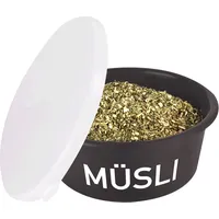 Waldhausen Futterschale mit Deckel, grau