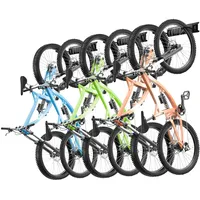 Vevor Fahrradständer, 6 Fahrradständer und 5 Helmhaken, Wandhalterung für