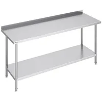 Vevor Edelstahl-Arbeitstisch, gewerblicher Arbeitstisch zur Lebensmittelzubereitung, Arbeitstisch aus Metall