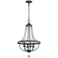 Elsteadlighting Kronleuchter Nori mit Mehreren Armen, dunkles verwittertes Zink