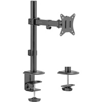 Logilink Monitorhalterung für 17–32", Armlänge 200 mm, Stahl, Schwarz