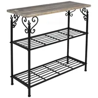 Frank Flechtwaren Metallregal Bordeaux