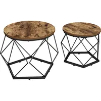 Vicco Couchtisch-Set Fyrk, Eiche 50 x 50 cm 2