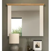 Inn.furn Garderobenspiegel weiß Lärche 82 cm Landhaus-Stil Mirano