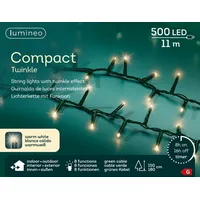 Lumineo Lichterkette Compact Twinkle 500 LED 11 m warm