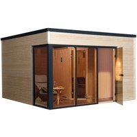 Weka Design-Saunahaus Cubilis inkl. Elementsauna 45/68 mm 9 kW