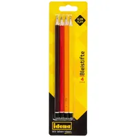 IDENA 20004 - Bleistift, 4 Stück, Härte H/HB/B/2H