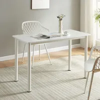 [en.casa] Esstisch Tammela für 4 Personen 120x60 cm Marmor-Optik,